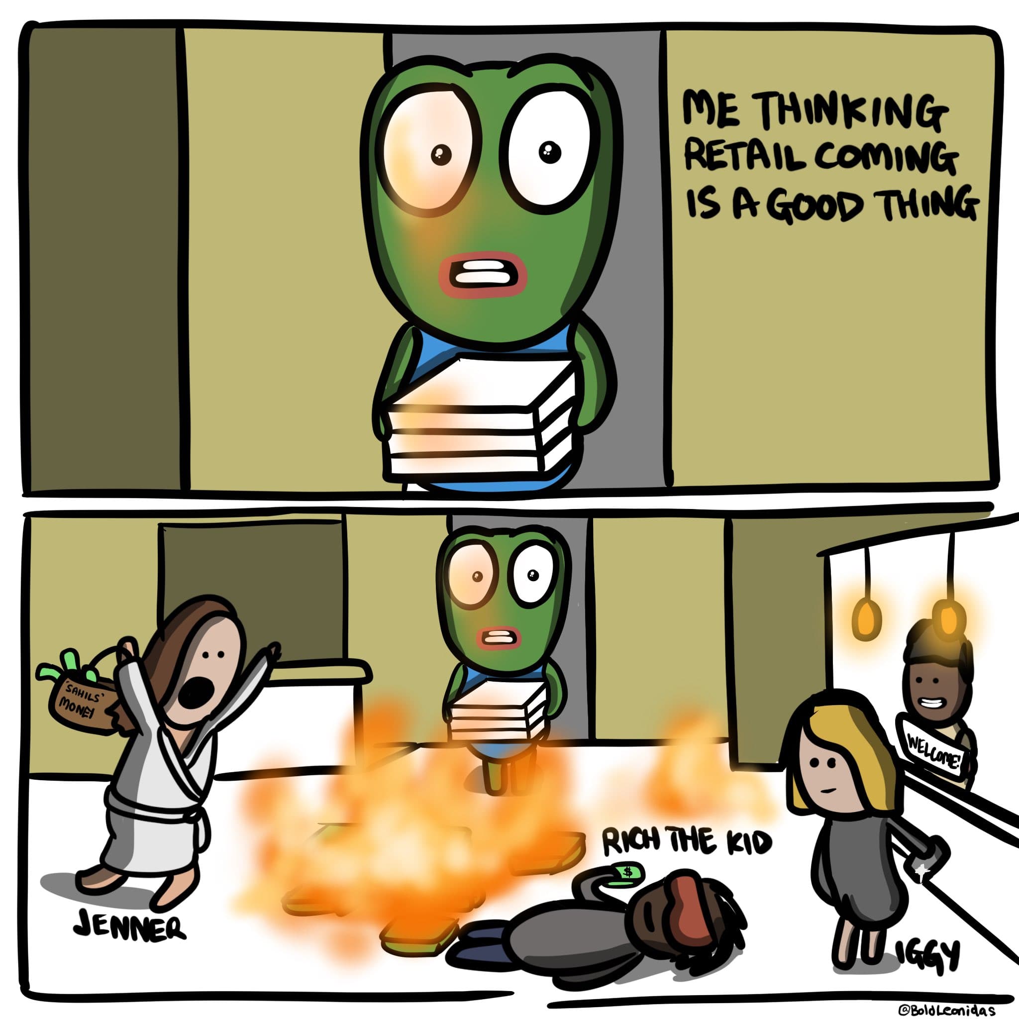 Crypto meme on Memtherscan