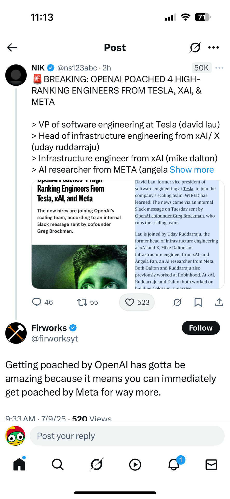 Crypto meme on Memtherscan