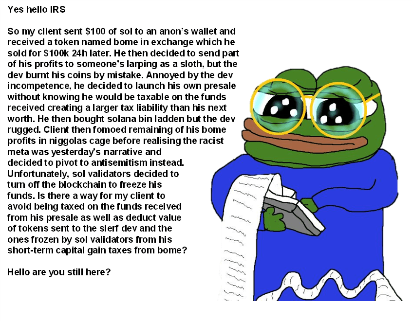 Crypto meme tagged pepe