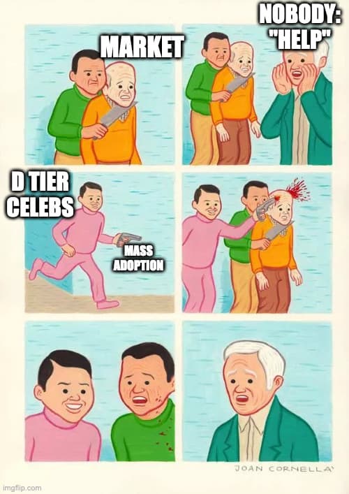 Crypto meme on Memtherscan