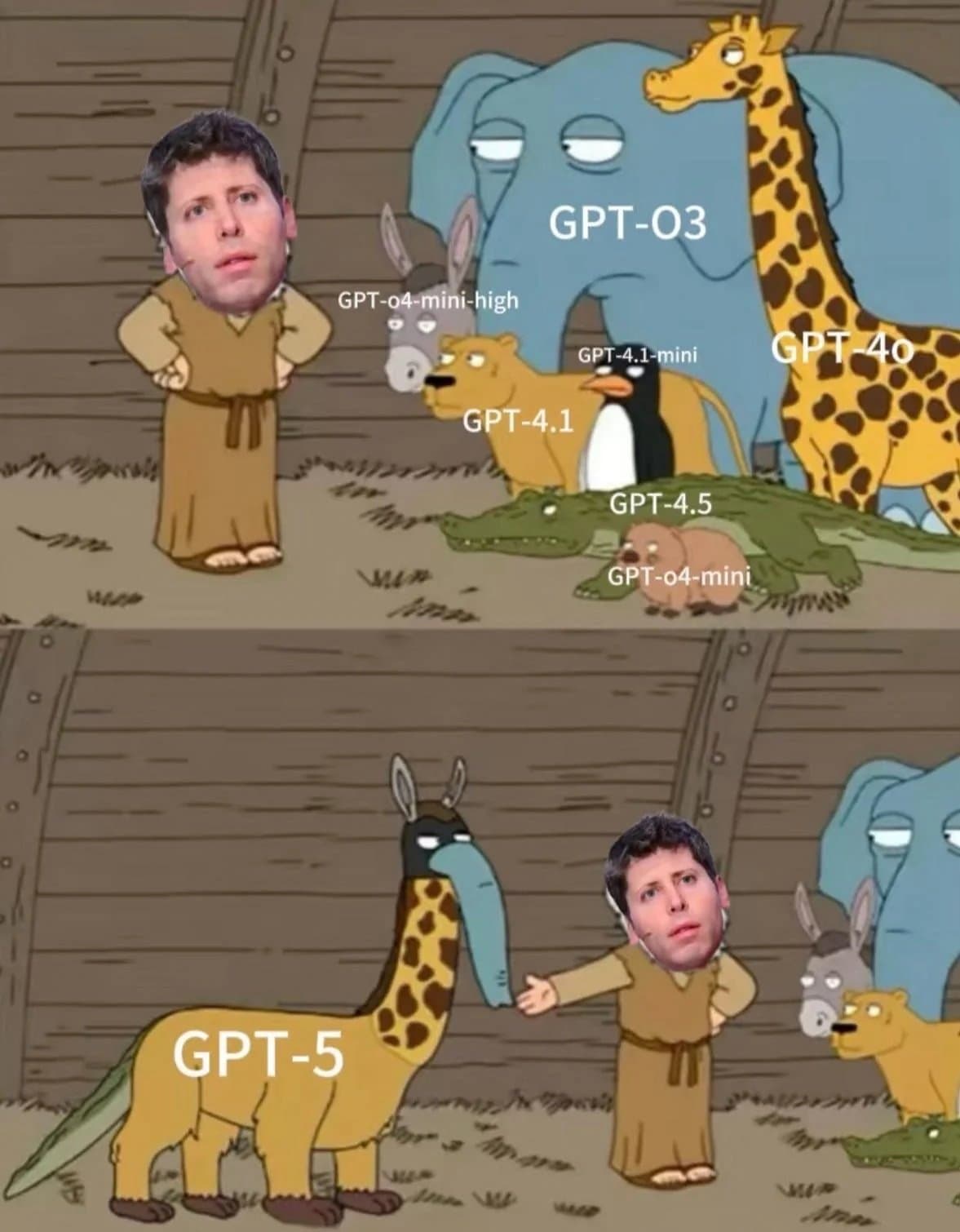 Crypto meme tagged openai, gpt-5, gpt models, noahs ark