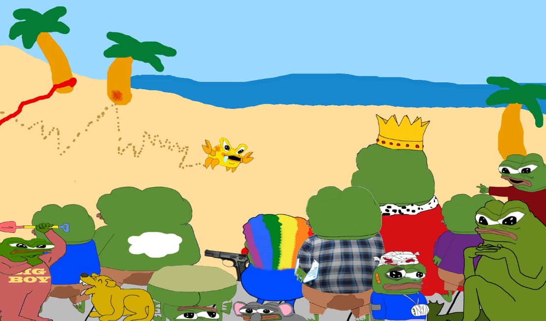 Crypto meme on Memtherscan