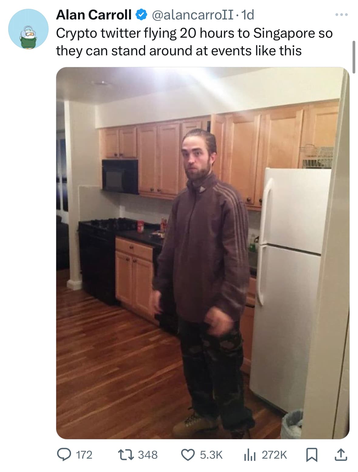 Crypto meme on Memtherscan