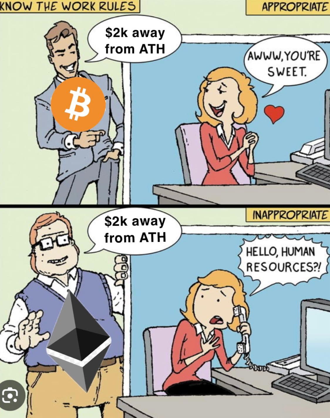 Crypto meme on Memtherscan