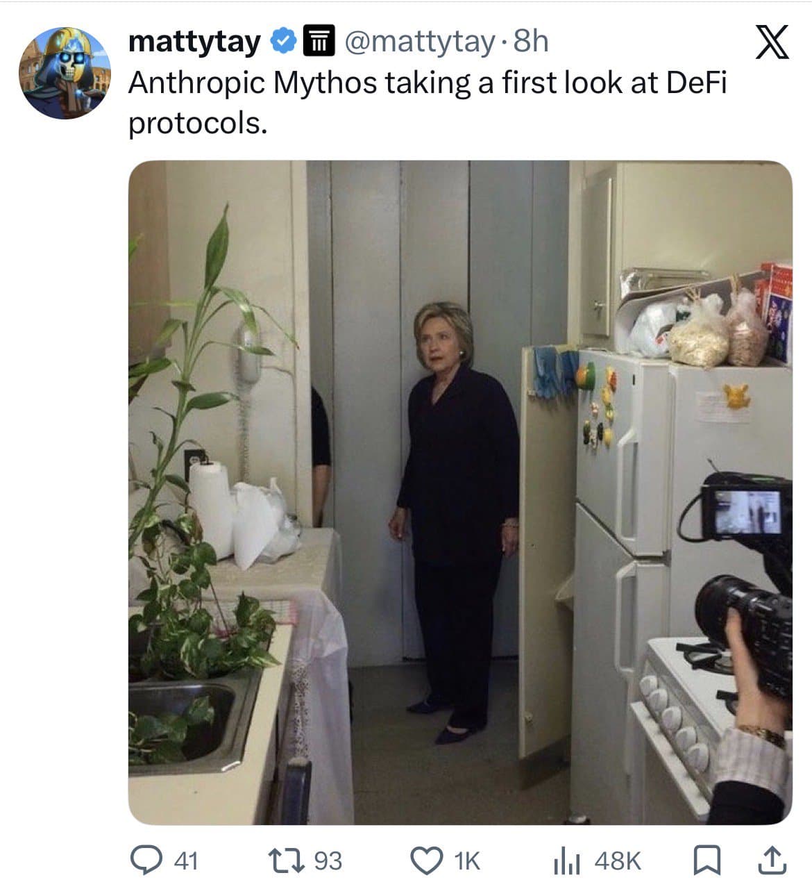 Crypto meme on Memtherscan