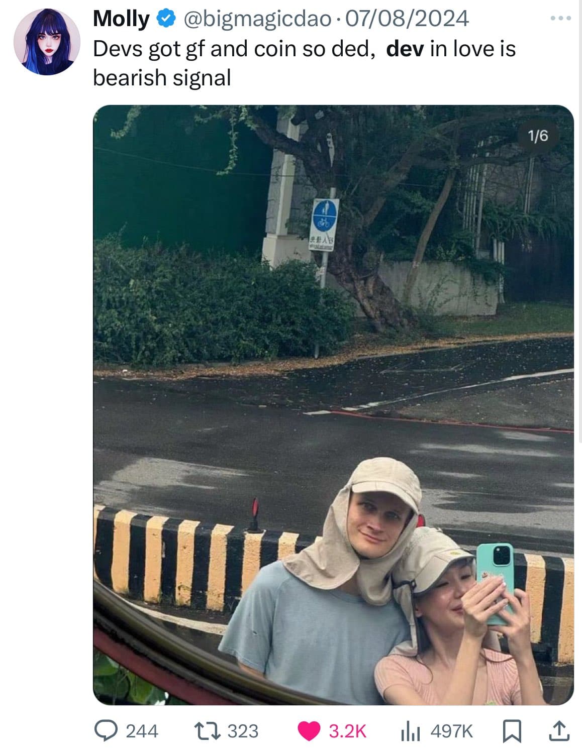 Crypto meme on Memtherscan