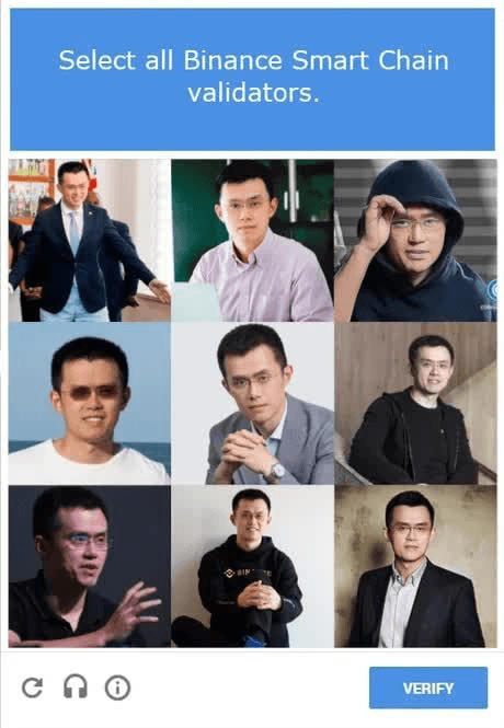 Crypto meme tagged binance