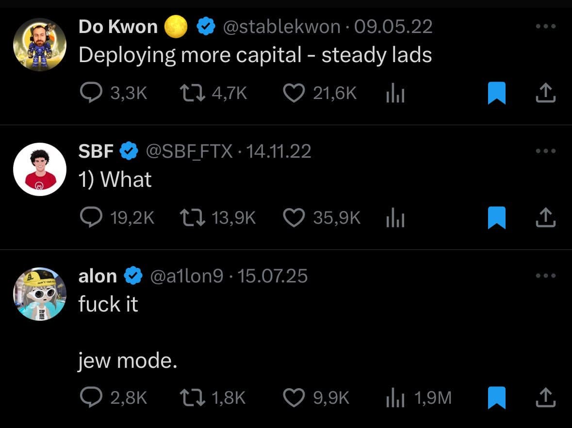 Crypto meme on Memtherscan