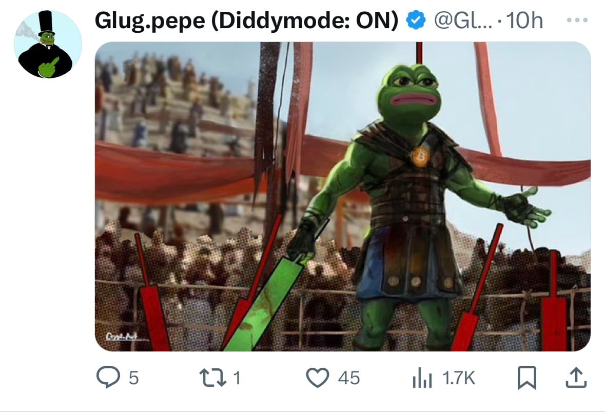 Crypto meme tagged pepe