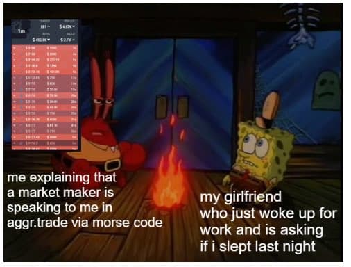 Crypto meme on Memtherscan