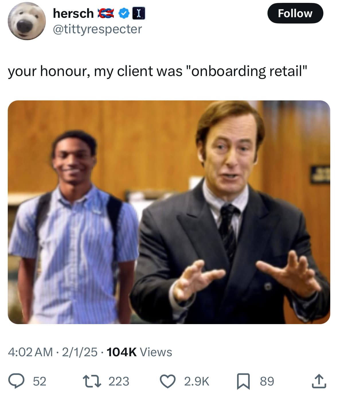 Crypto meme on Memtherscan