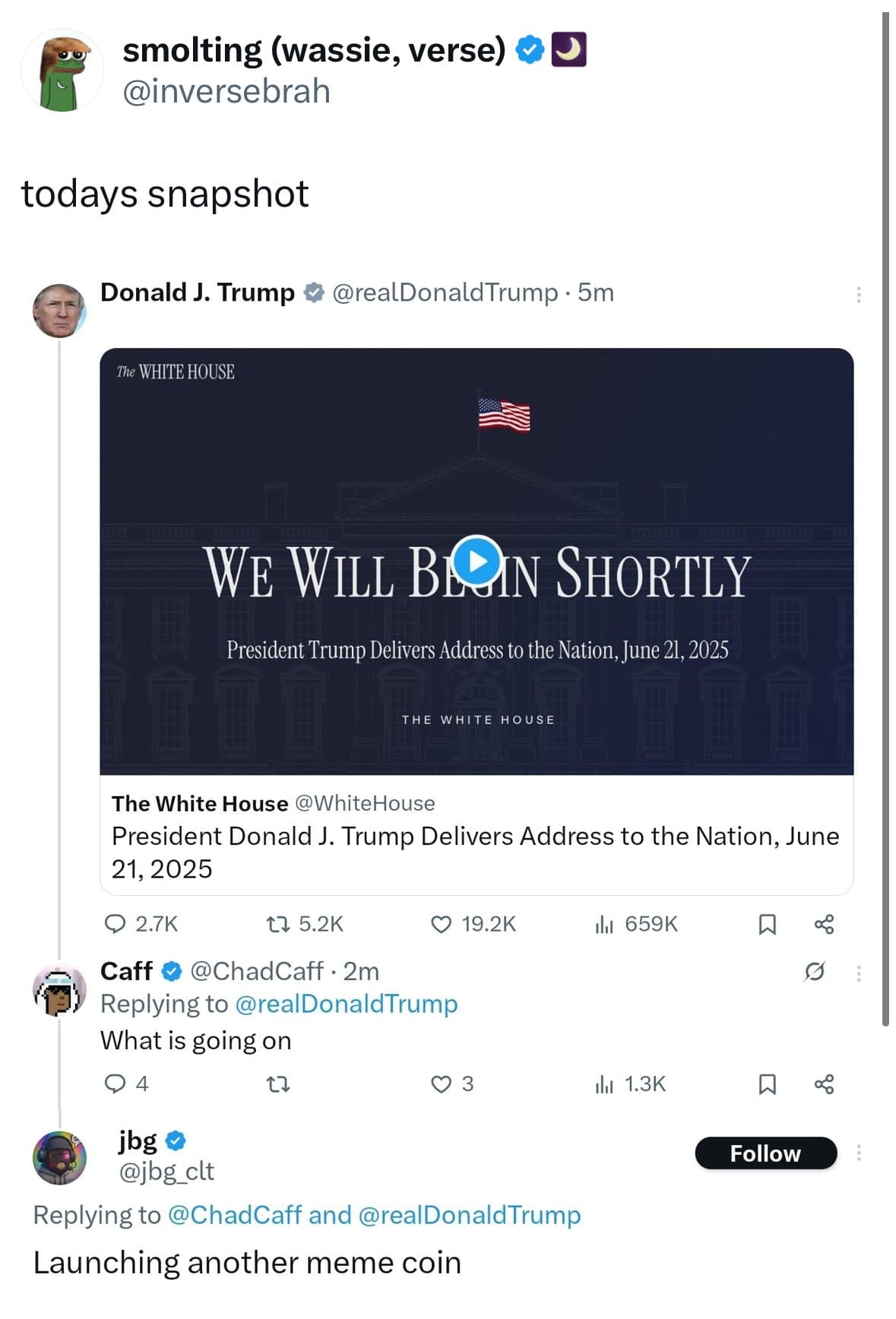 Crypto meme on Memtherscan