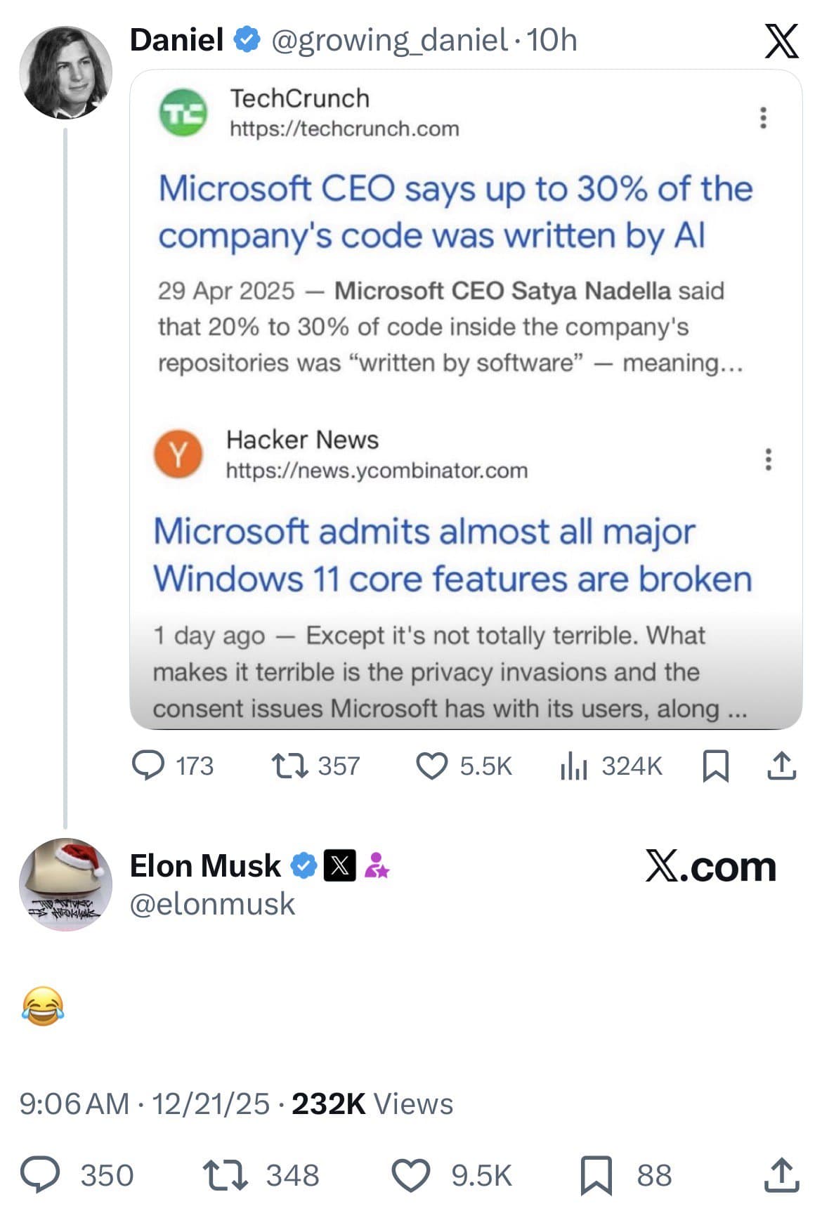 Crypto meme tagged ai, programming, windows 11, irony