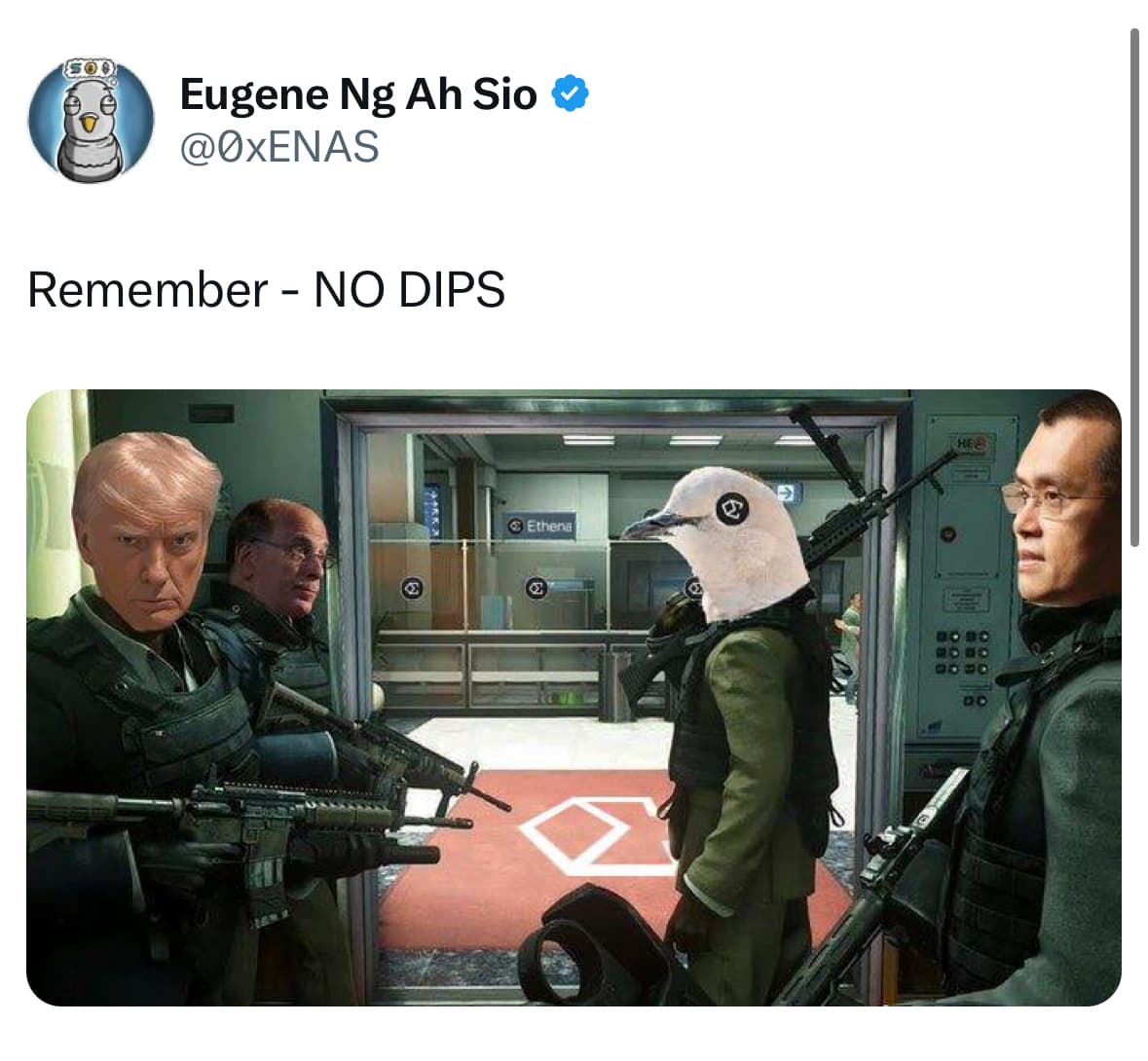 Crypto meme on Memtherscan