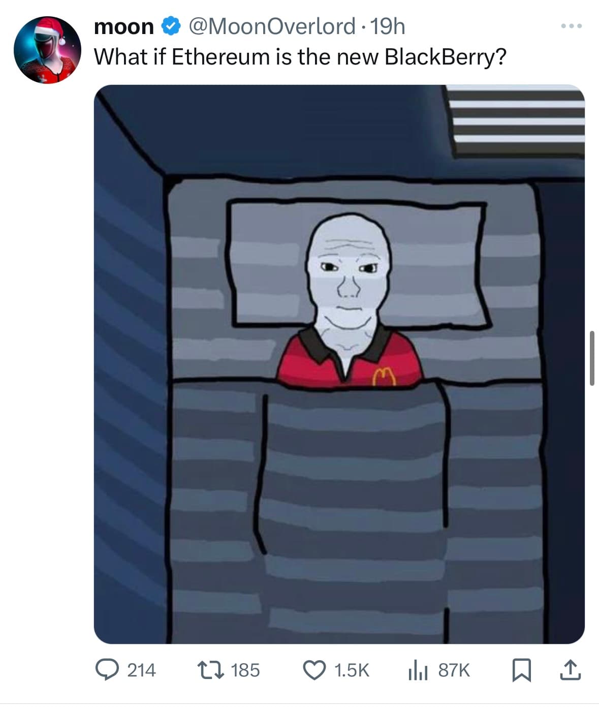 Crypto meme on Memtherscan