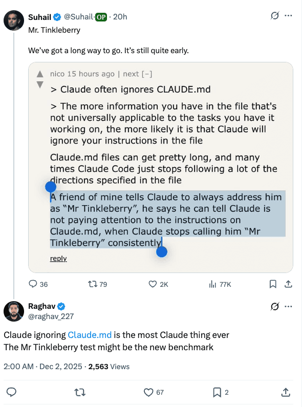 Crypto meme tagged mr tinkleberry, ai, claude code, programming