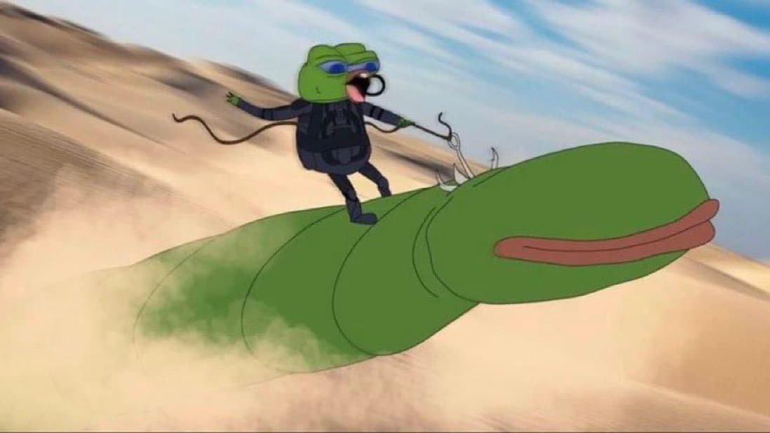 Crypto meme tagged pepe